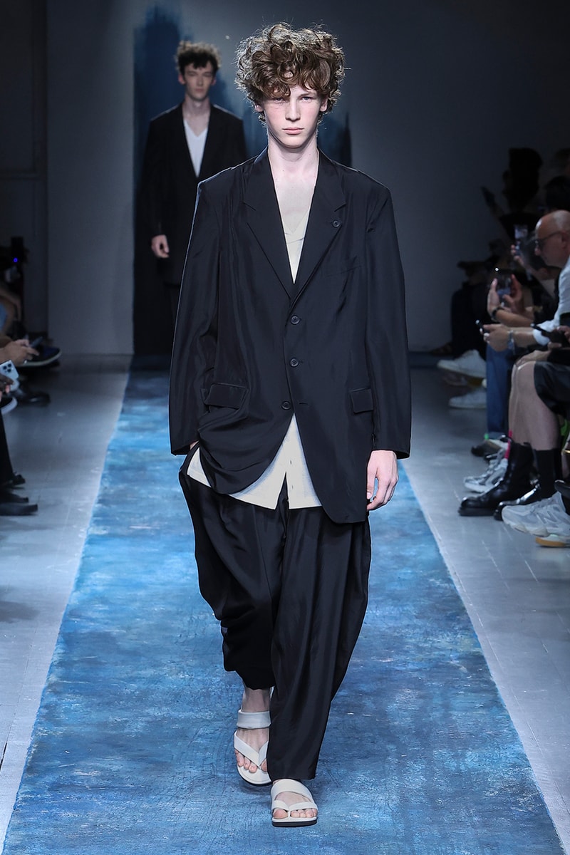 Yohji Yamamoto Pour Homme SS26 Paris Fashion Week Collection spring summer 2026 japanese designer fluid statements of the world