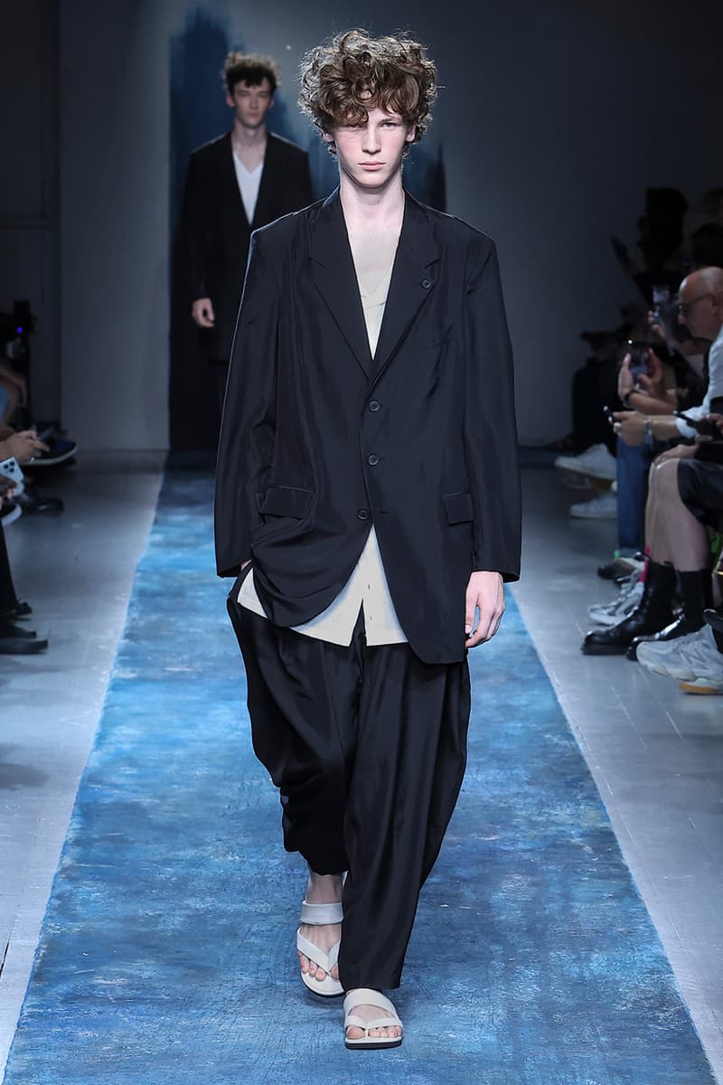 Yohji Yamamoto Pour Homme SS26 Paris Fashion Week Collection spring summer 2026 japanese designer fluid statements of the world