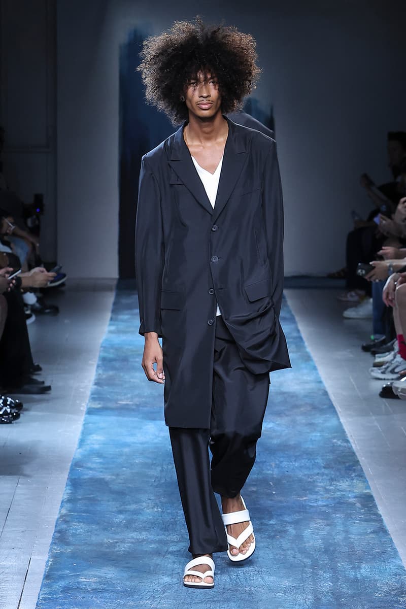 Yohji Yamamoto Pour Homme SS26 Paris Fashion Week Collection spring summer 2026 japanese designer fluid statements of the world