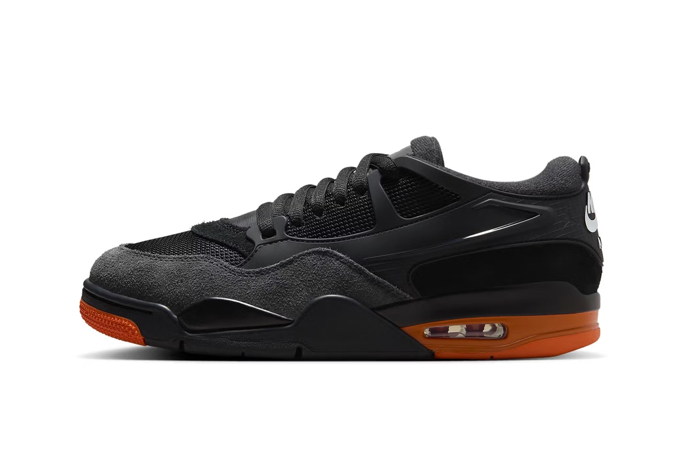 Air Jordan 4 RM "Black/Orange" Has Dropped Black/Anthracite-Starfish-White nike HF8126-001