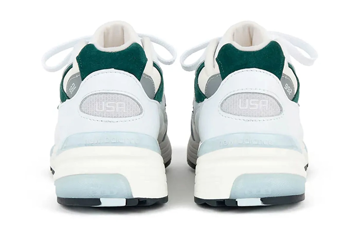 New Balance 992 "Marsh Green" Has a Summer 2025 Release Date U992GB white marsh green sneaker