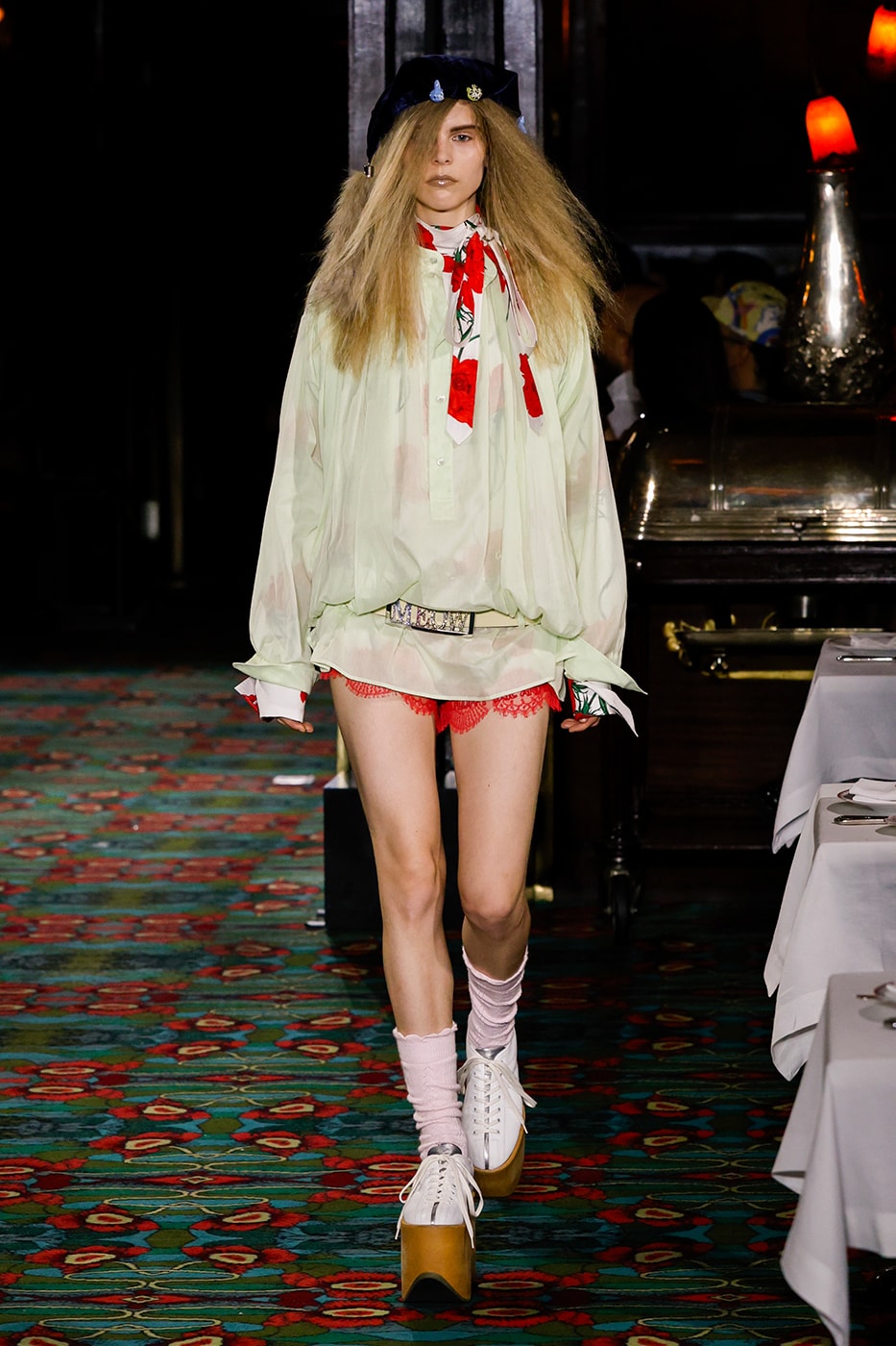 Nigo Kenzo Paris Fashion Week SS26 Collection futura collaboration spring summer 2026 hiroshi fujiwara maxims paris restaurant
