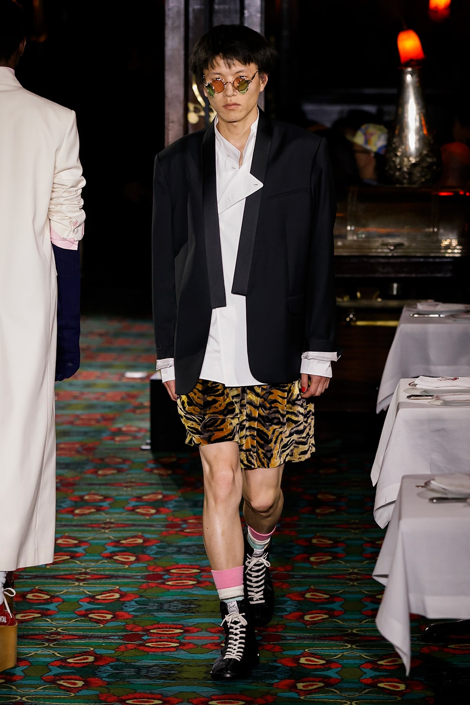 Nigo Kenzo Paris Fashion Week SS26 Collection futura collaboration spring summer 2026 hiroshi fujiwara maxims paris restaurant