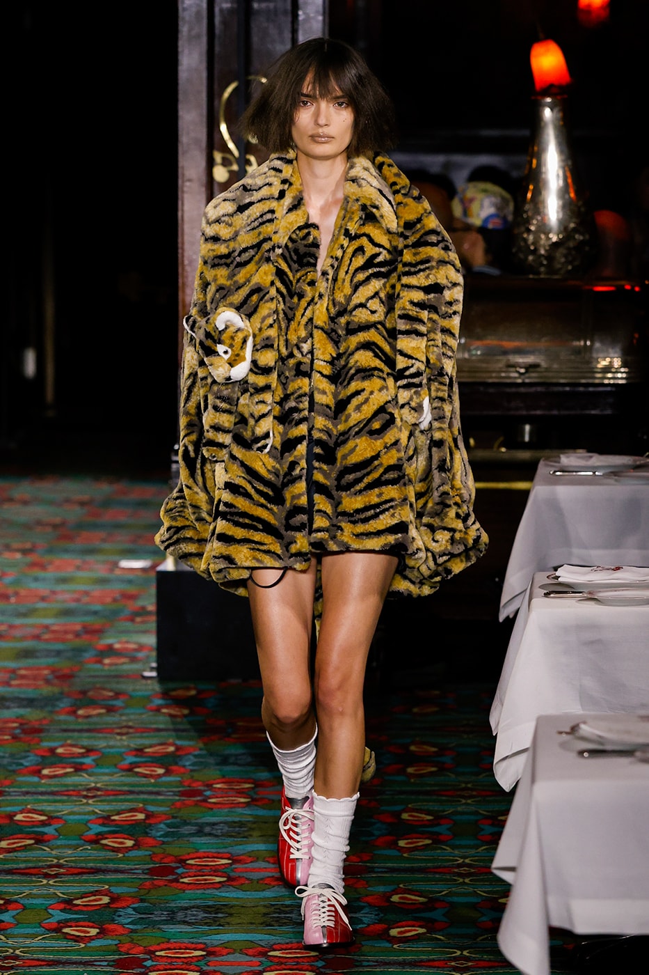 Nigo Kenzo Paris Fashion Week SS26 Collection futura collaboration spring summer 2026 hiroshi fujiwara maxims paris restaurant