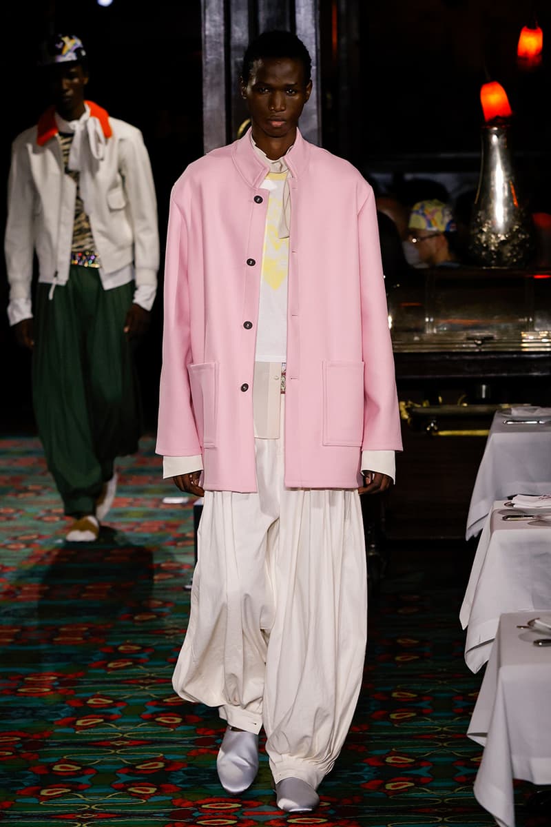 Nigo Kenzo Paris Fashion Week SS26 Collection futura collaboration spring summer 2026 hiroshi fujiwara maxims paris restaurant