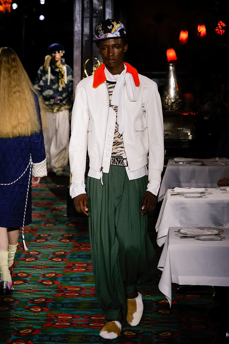 Nigo Kenzo Paris Fashion Week SS26 Collection futura collaboration spring summer 2026 hiroshi fujiwara maxims paris restaurant