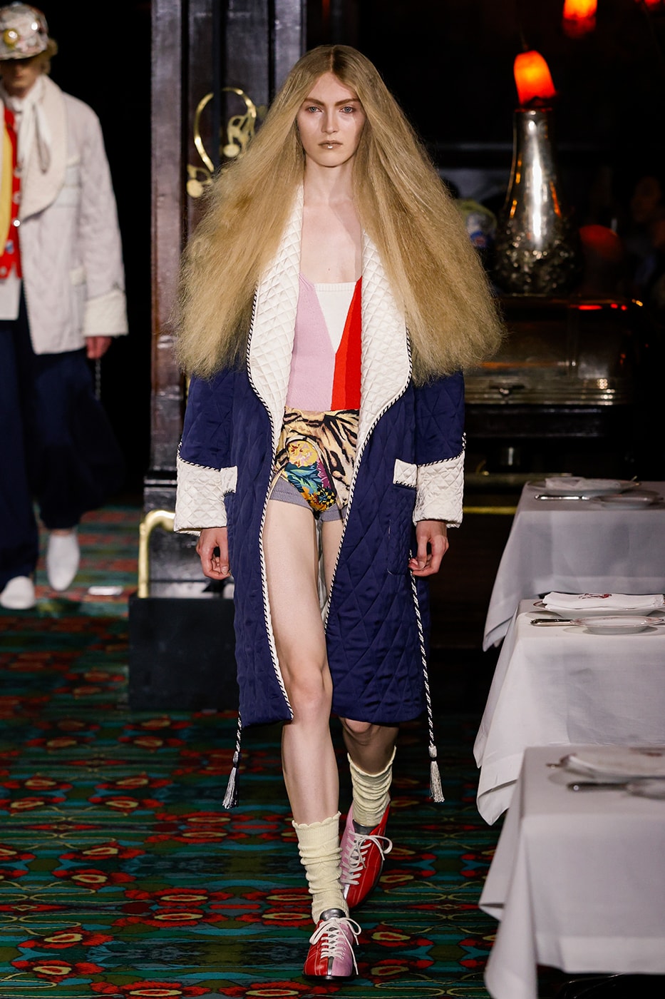 Nigo Kenzo Paris Fashion Week SS26 Collection futura collaboration spring summer 2026 hiroshi fujiwara maxims paris restaurant