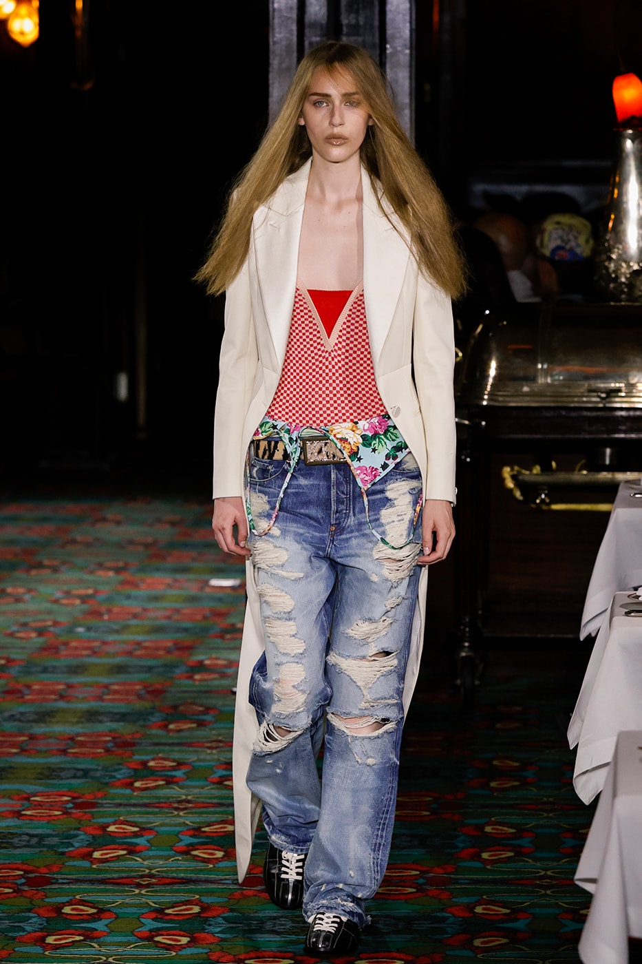 Nigo Kenzo Paris Fashion Week SS26 Collection futura collaboration spring summer 2026 hiroshi fujiwara maxims paris restaurant
