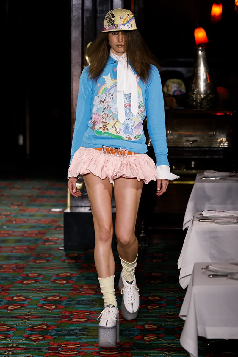 Nigo Kenzo Paris Fashion Week SS26 Collection futura collaboration spring summer 2026 hiroshi fujiwara maxims paris restaurant