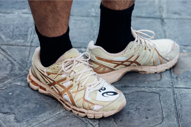 Best Footwear Trends at Paris Fashion Week SS26 asics new balance nike adidas buttery leather louis vuitton dior jonathan anderson new balance 2000 abzorb joe fresh goods bad bunny ew balance abzorb 2000, the doublet x asics gel kayano 20, bad bunny adidas ballerina, miu miu x new balance, nike shox x martine rose asics gel nunobiki, puma mostra, nike air max 1000