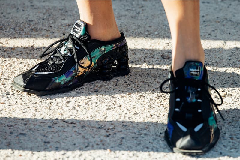 Best Footwear Trends at Paris Fashion Week SS26 asics new balance nike adidas buttery leather louis vuitton dior jonathan anderson new balance 2000 abzorb joe fresh goods bad bunny ew balance abzorb 2000, the doublet x asics gel kayano 20, bad bunny adidas ballerina, miu miu x new balance, nike shox x martine rose asics gel nunobiki, puma mostra, nike air max 1000