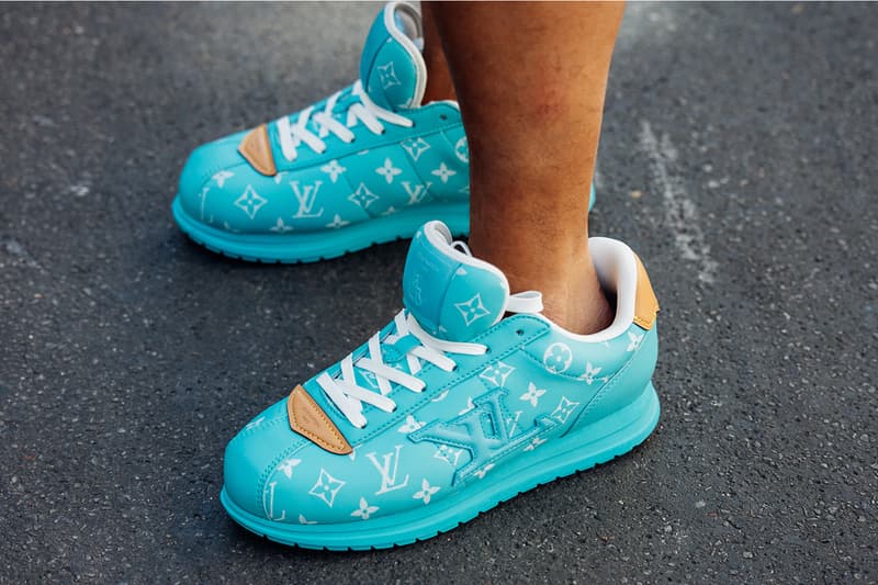 Best Footwear Trends at Paris Fashion Week SS26 asics new balance nike adidas buttery leather louis vuitton dior jonathan anderson new balance 2000 abzorb joe fresh goods bad bunny ew balance abzorb 2000, the doublet x asics gel kayano 20, bad bunny adidas ballerina, miu miu x new balance, nike shox x martine rose asics gel nunobiki, puma mostra, nike air max 1000
