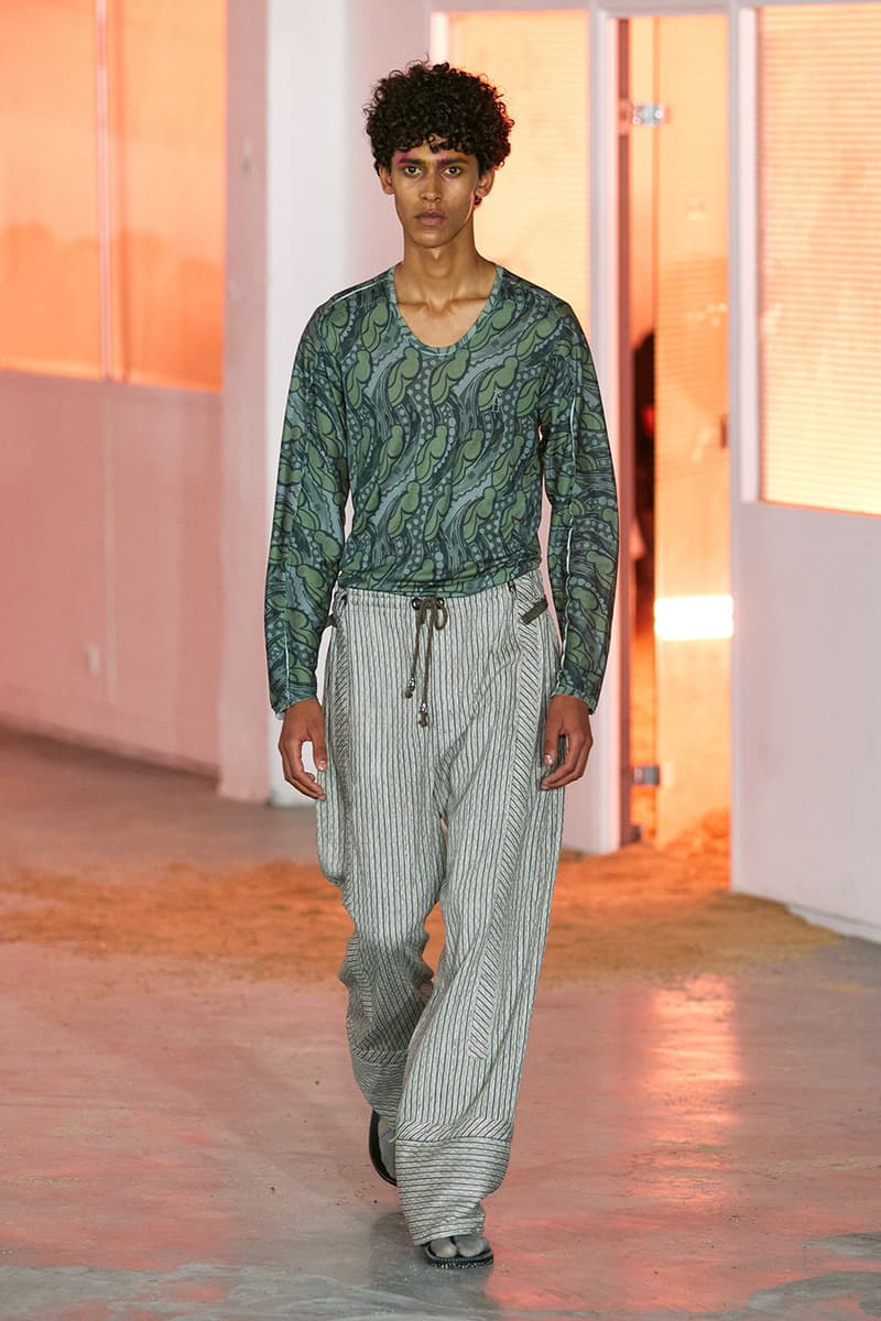 Kiko Kostadinov SS26 Transports Audiences to a Fictional Island Paris Fashion Week Collection Release info asics tabi shoes novalis