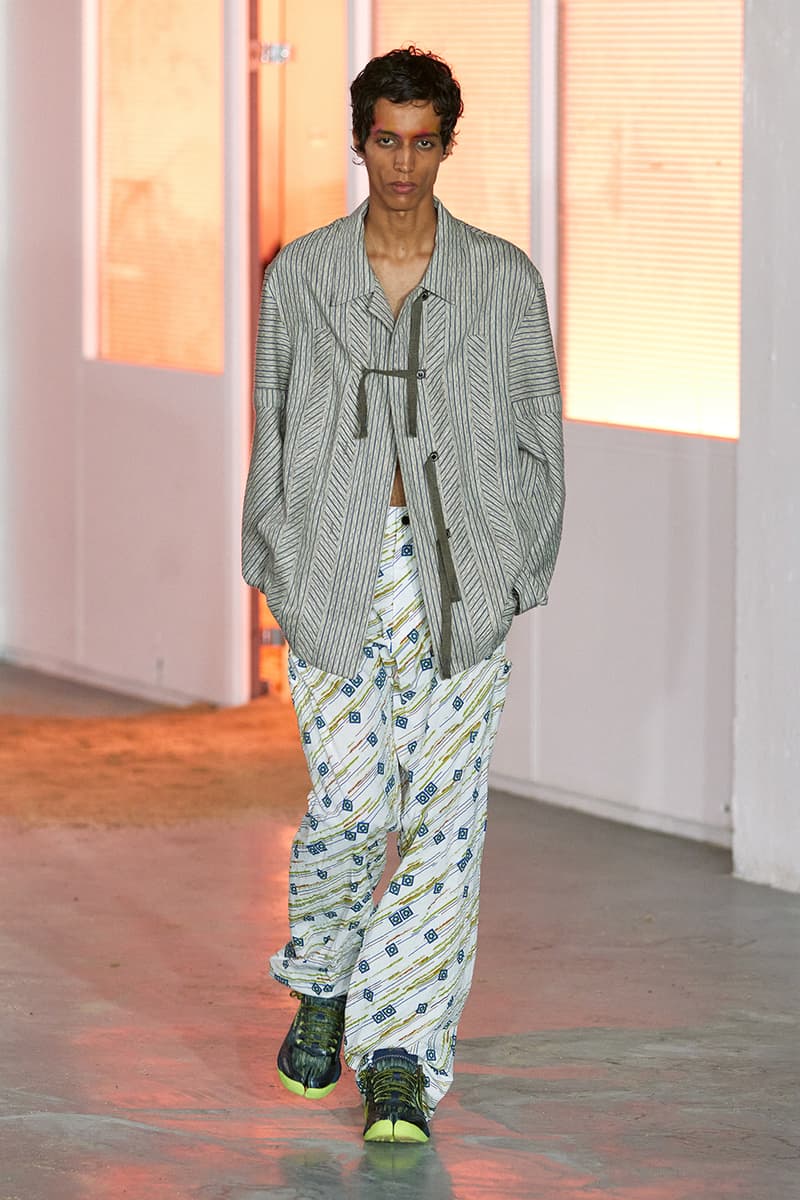 Kiko Kostadinov SS26 Transports Audiences to a Fictional Island Paris Fashion Week Collection Release info asics tabi shoes novalis