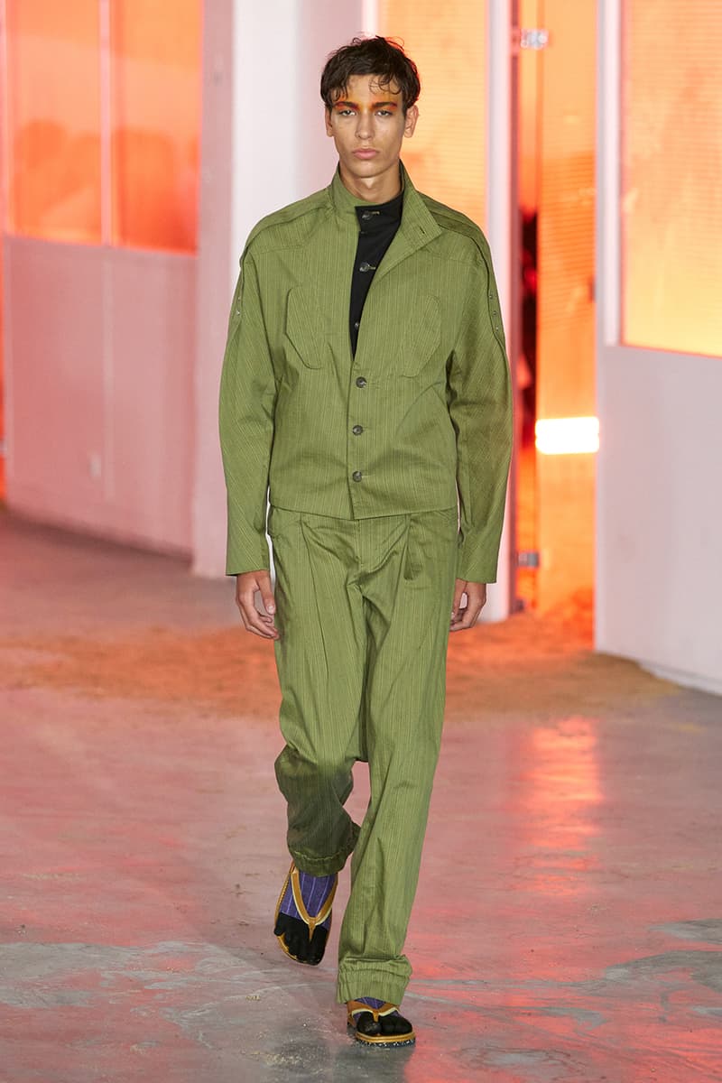 Kiko Kostadinov SS26 Transports Audiences to a Fictional Island Paris Fashion Week Collection Release info asics tabi shoes novalis