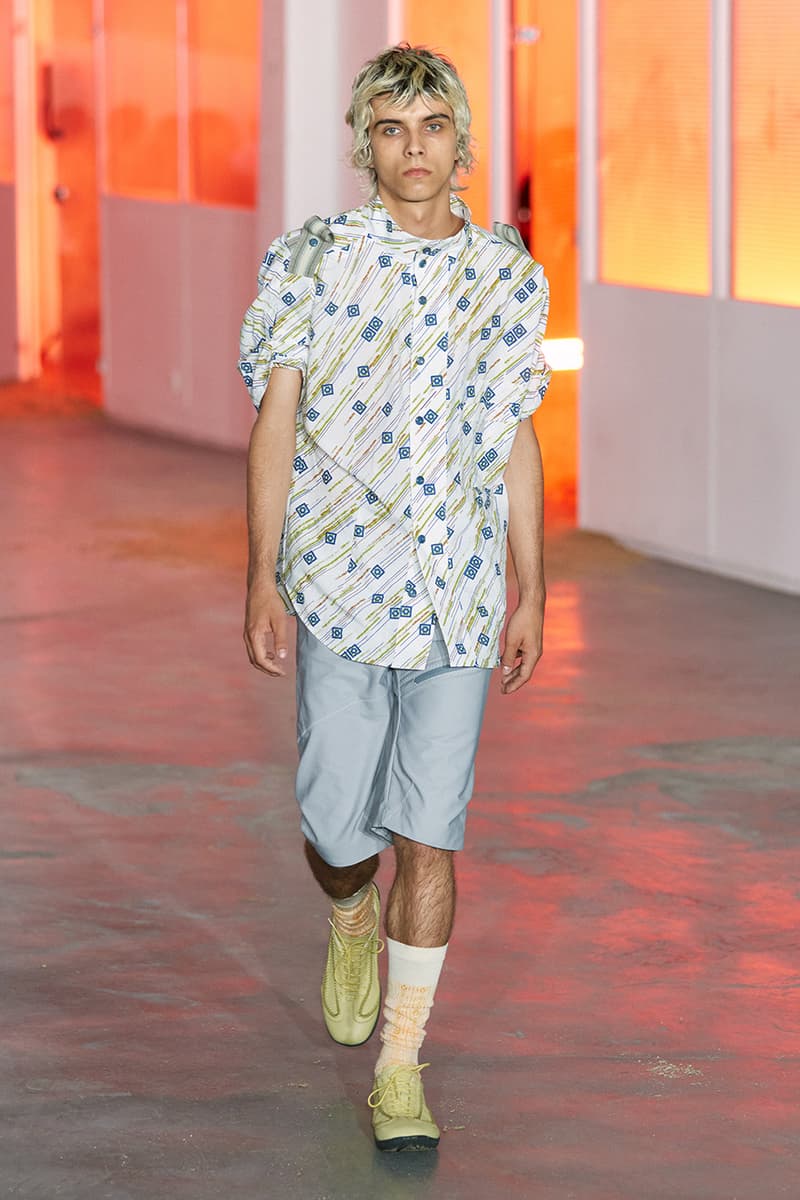 Kiko Kostadinov SS26 Transports Audiences to a Fictional Island Paris Fashion Week Collection Release info asics tabi shoes novalis