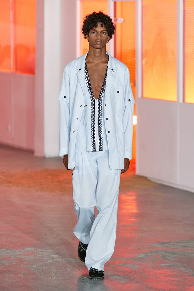Kiko Kostadinov SS26 Transports Audiences to a Fictional Island Paris Fashion Week Collection Release info asics tabi shoes novalis
