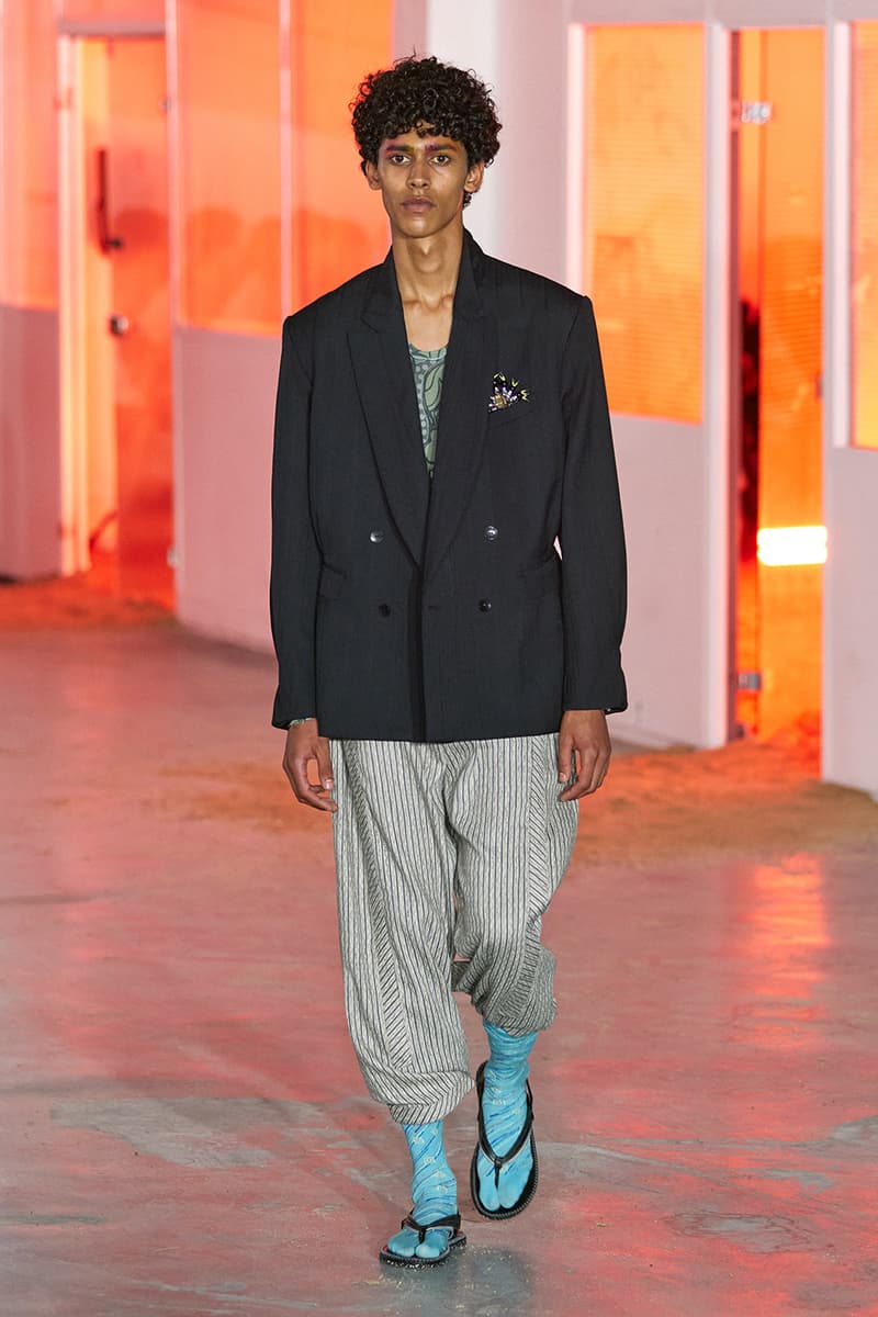 Kiko Kostadinov SS26 Transports Audiences to a Fictional Island Paris Fashion Week Collection Release info asics tabi shoes novalis