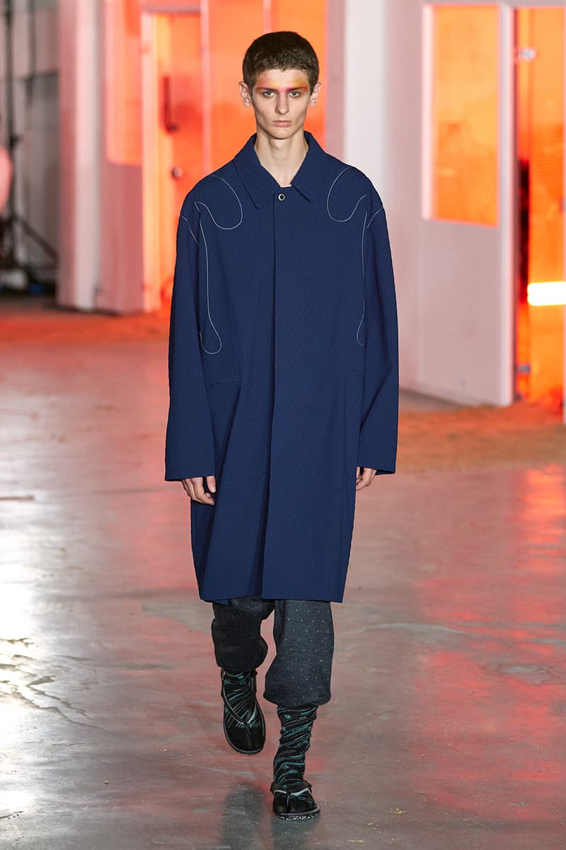 Kiko Kostadinov SS26 Transports Audiences to a Fictional Island Paris Fashion Week Collection Release info asics tabi shoes novalis