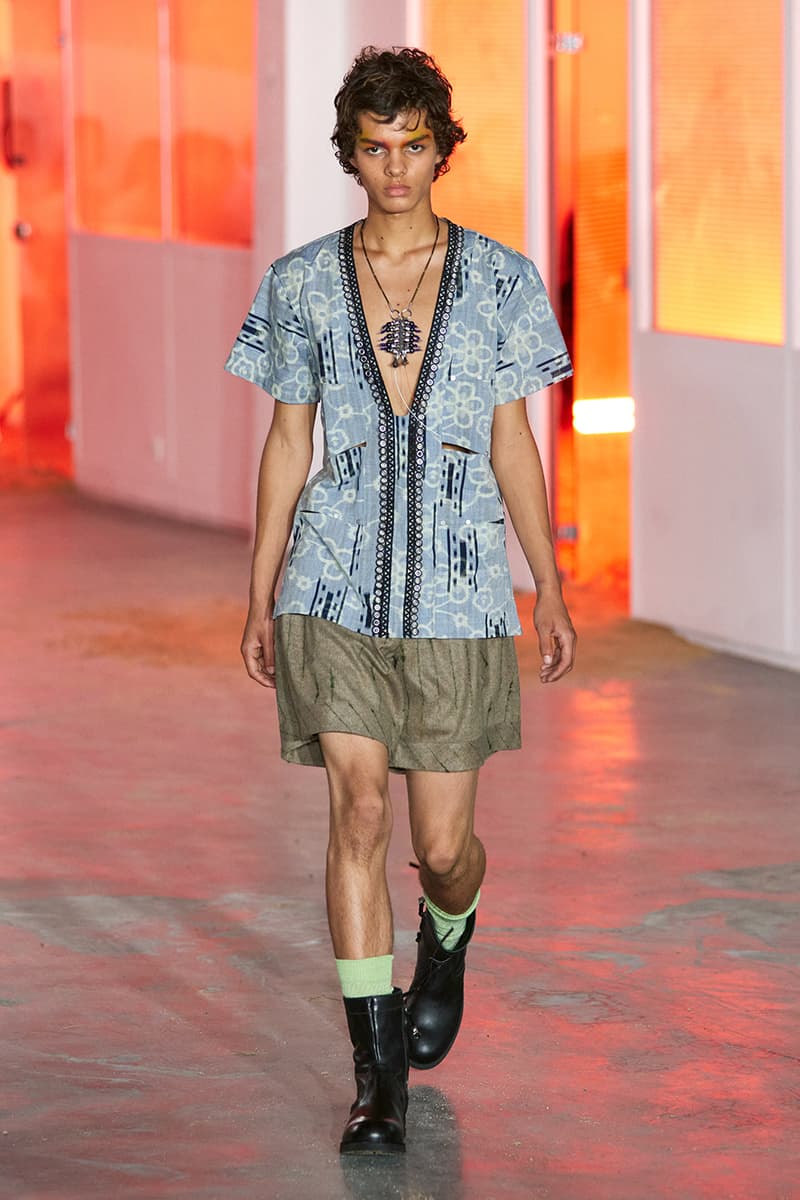 Kiko Kostadinov SS26 Transports Audiences to a Fictional Island Paris Fashion Week Collection Release info asics tabi shoes novalis