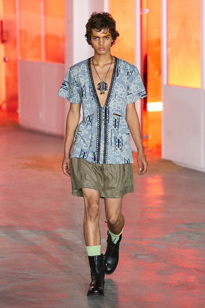 Kiko Kostadinov SS26 Transports Audiences to a Fictional Island Paris Fashion Week Collection Release info asics tabi shoes novalis