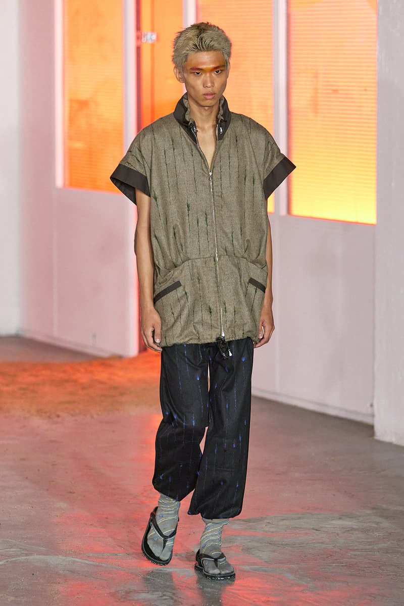 Kiko Kostadinov SS26 Transports Audiences to a Fictional Island Paris Fashion Week Collection Release info asics tabi shoes novalis