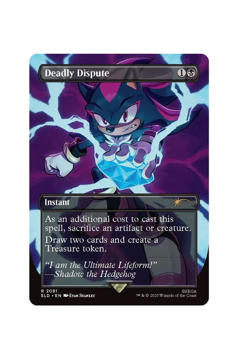 sonic cards mtg Magic the Gathering, Secret Lair: Secret Lair x the Hedgehog: Turbo Gear Haste Gotta Go Fast Whenever Sonic the Hedgehog attacks Magic: The Gathering Secret Lair