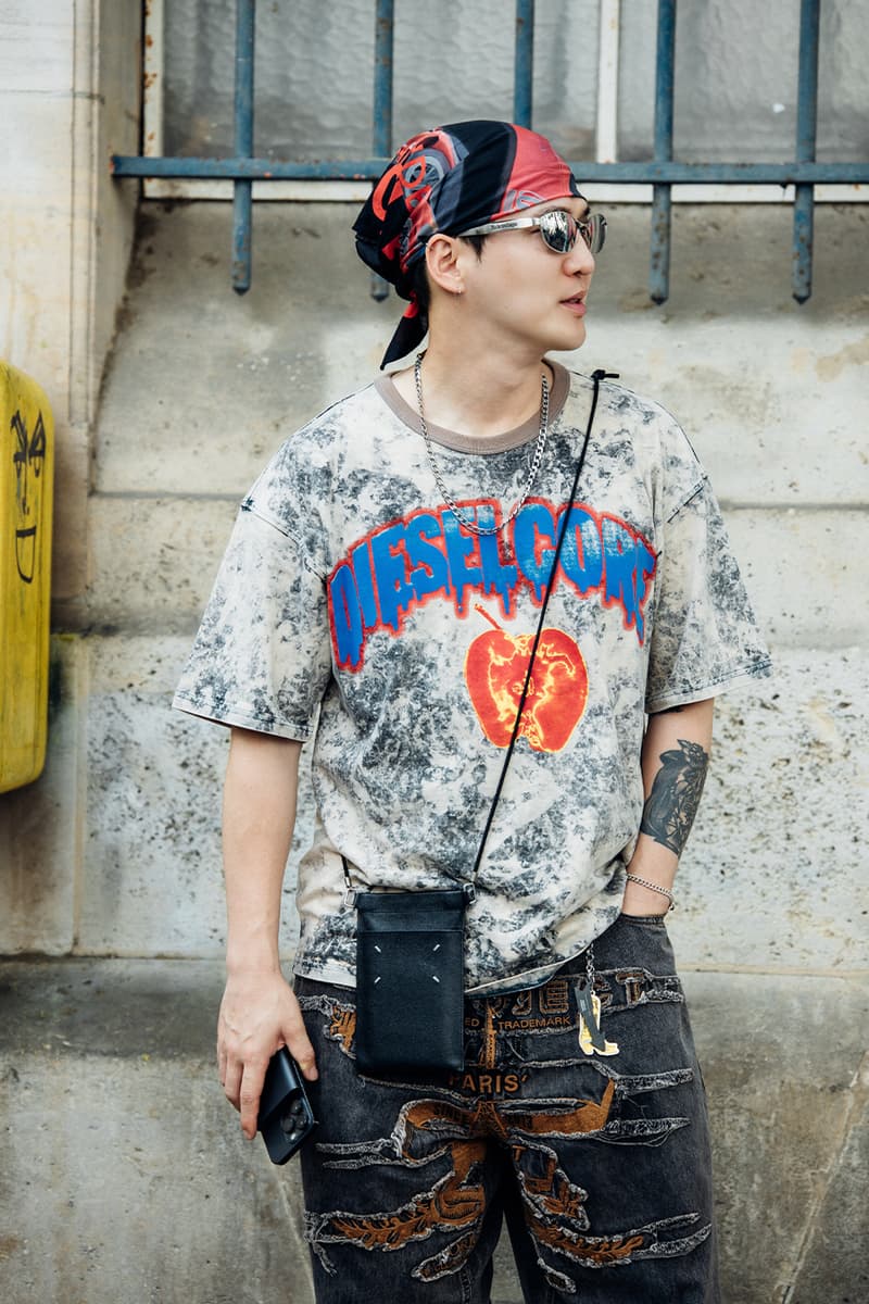 Paris Fashion Week SS26 Street Style louis vuitton suits leather ensembles balenciaga palace skateboards soccer jerseys rick owens cult relaxed suiting denim on denim streetwear