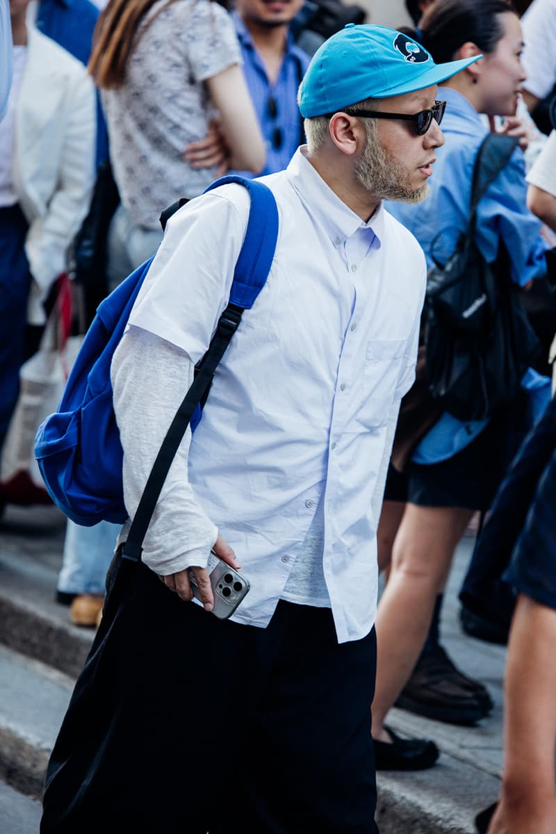 Paris Fashion Week SS26 Street Style louis vuitton suits leather ensembles balenciaga palace skateboards soccer jerseys rick owens cult relaxed suiting denim on denim streetwear