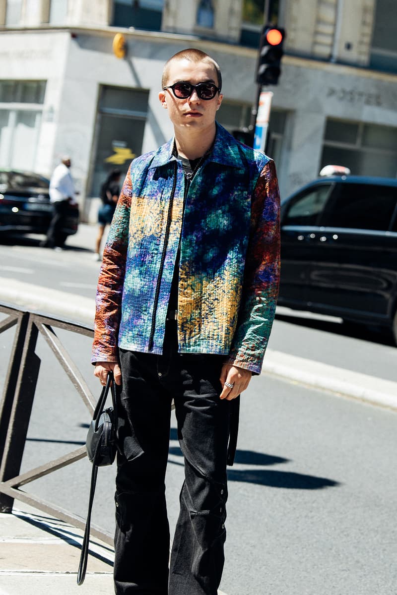 Paris Fashion Week SS26 Street Style louis vuitton suits leather ensembles balenciaga palace skateboards soccer jerseys rick owens cult relaxed suiting denim on denim streetwear