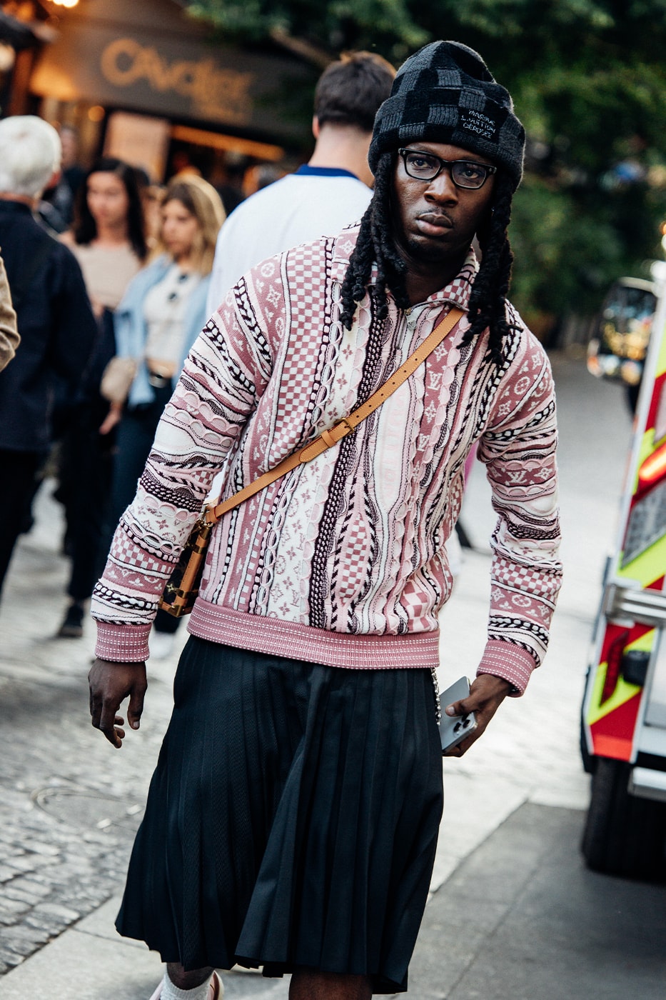 Paris Fashion Week SS26 Street Style louis vuitton suits leather ensembles balenciaga palace skateboards soccer jerseys rick owens cult relaxed suiting denim on denim streetwear
