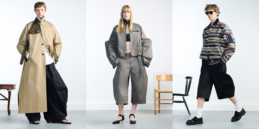 SACAI SS26 переосмысливает каждый день через гибридную точность