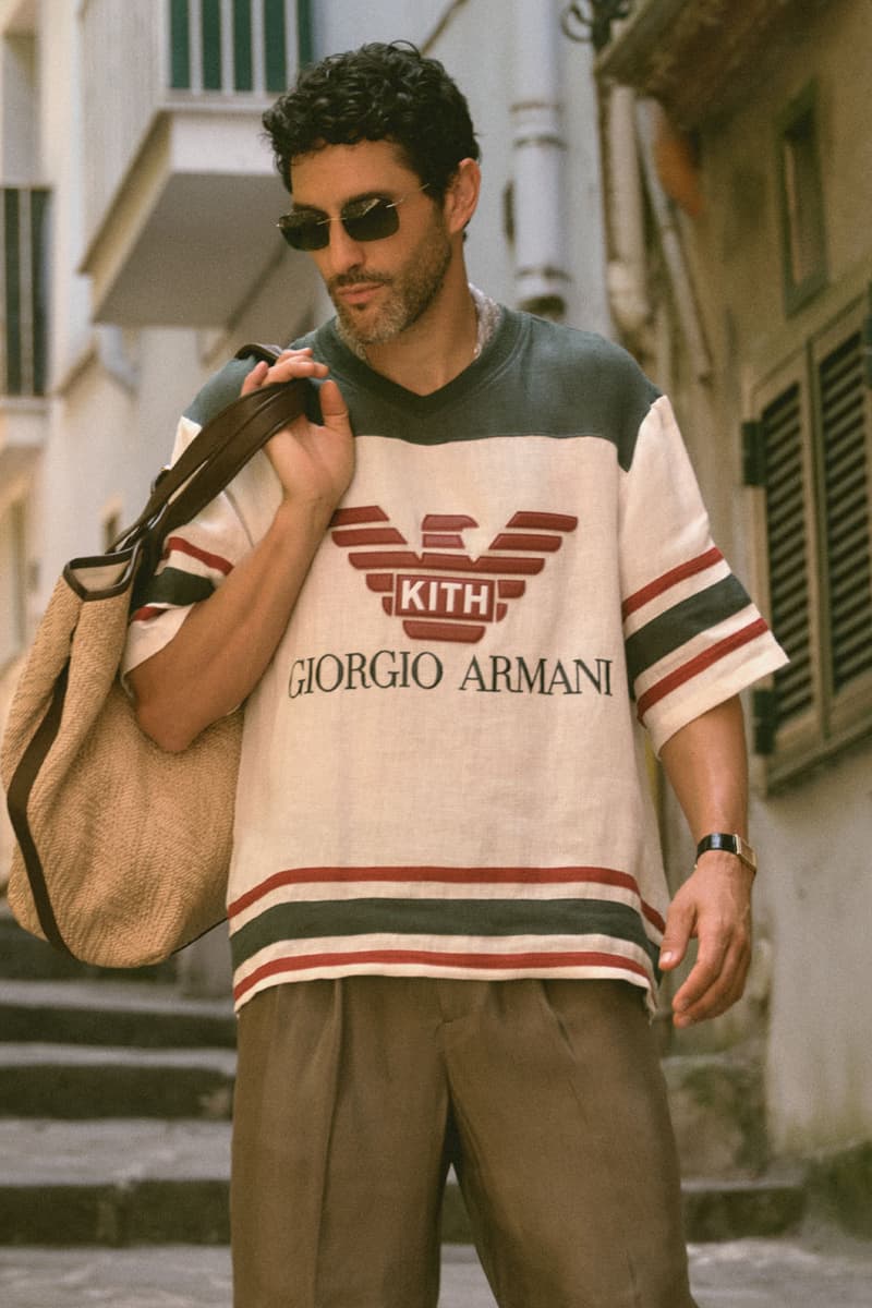 Giorgio Armani x Kith Go Global for Second Collaborative Release  release info nyc italy lookbook 