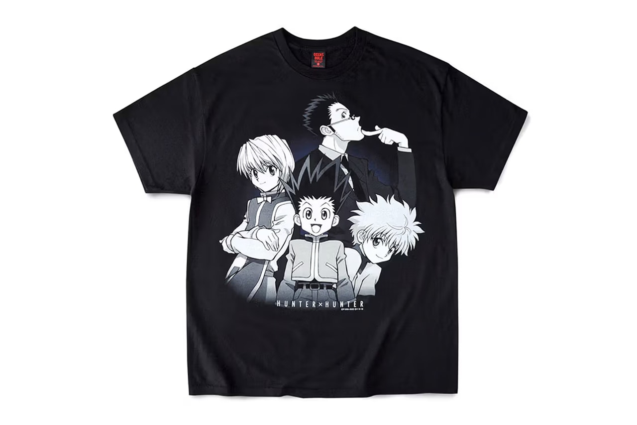 'HUNTERxHUNTER' x GEEKS RULE Graphic T-Shirt Collaboration Release Info Yoshihiro Togashi Gon Killua Kurapika Leorio