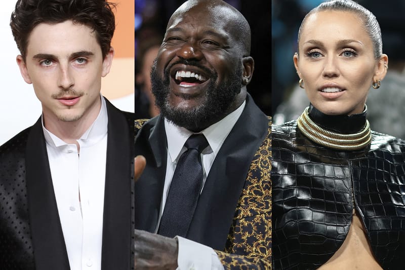 Timothée Chalamet, Shaquille O'Neal, Miley Cyrus and More to Receive Stars on Hollywood Walk of Fame