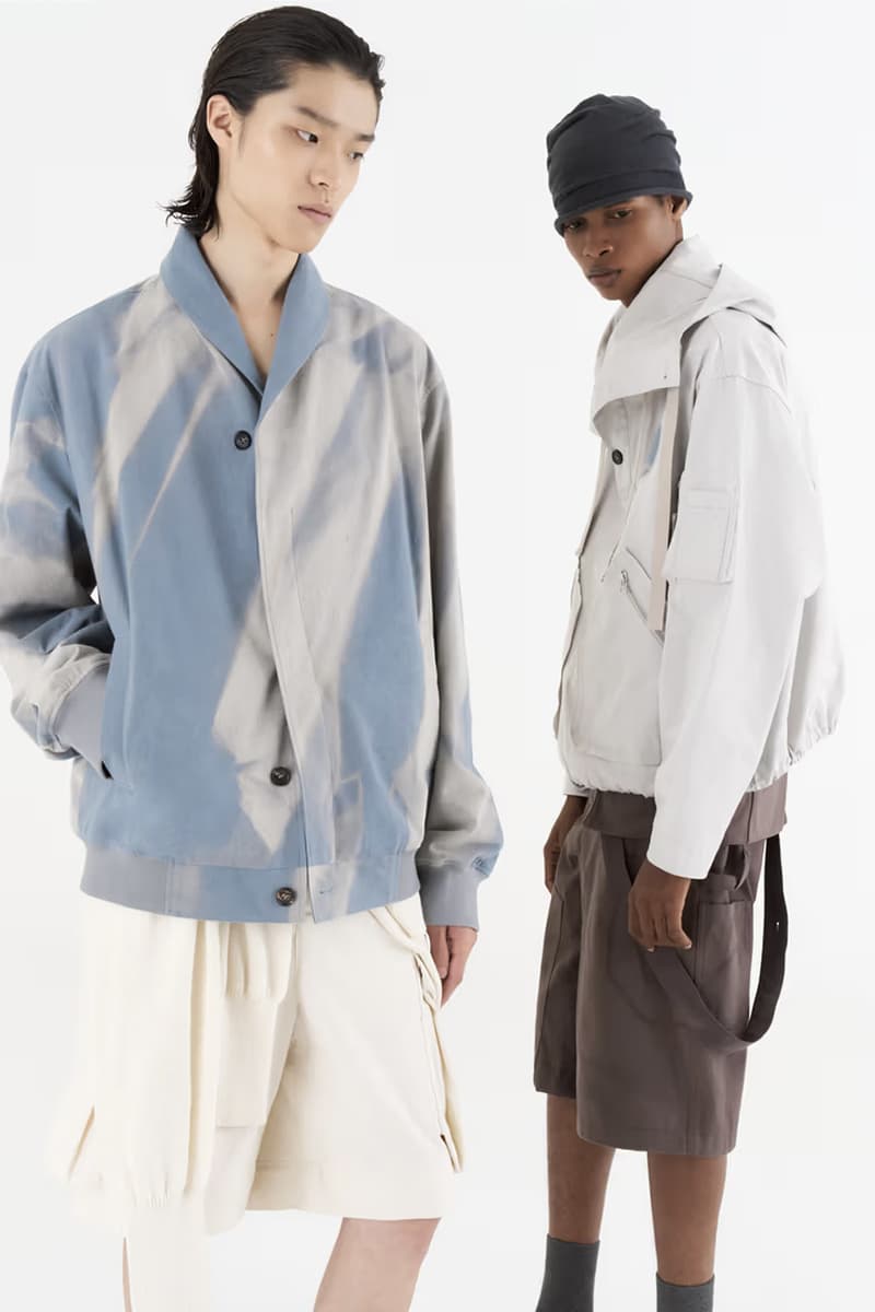 JiyongKim Spring/Summer 2026 Collection Lookbook Info Paris Fashion Week Alpha Industrie anorak jacket collaboration