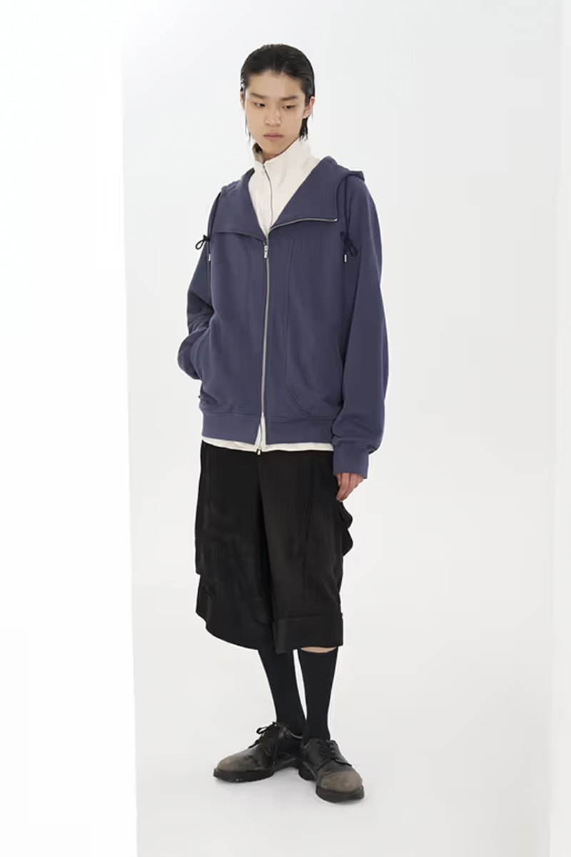 JiyongKim Spring/Summer 2026 Collection Lookbook Info Paris Fashion Week Alpha Industrie anorak jacket collaboration 