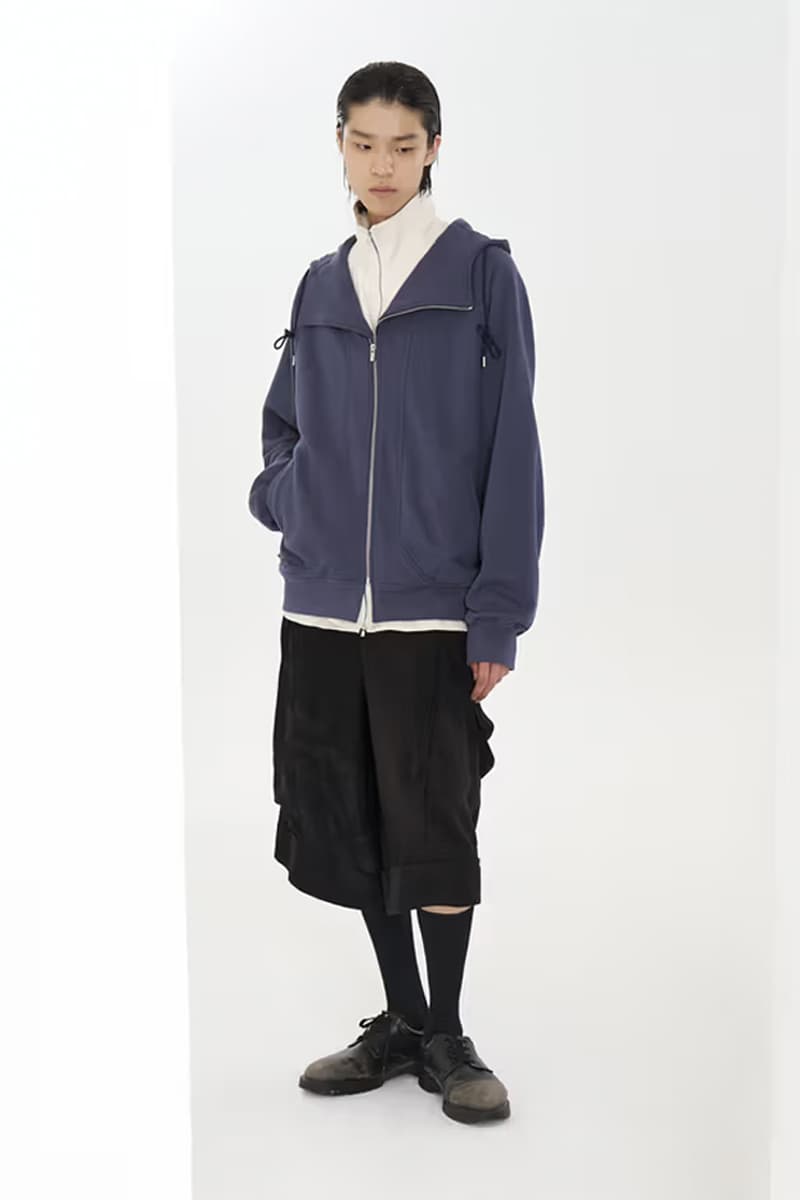 JiyongKim Spring/Summer 2026 Collection Lookbook Info Paris Fashion Week Alpha Industrie anorak jacket collaboration