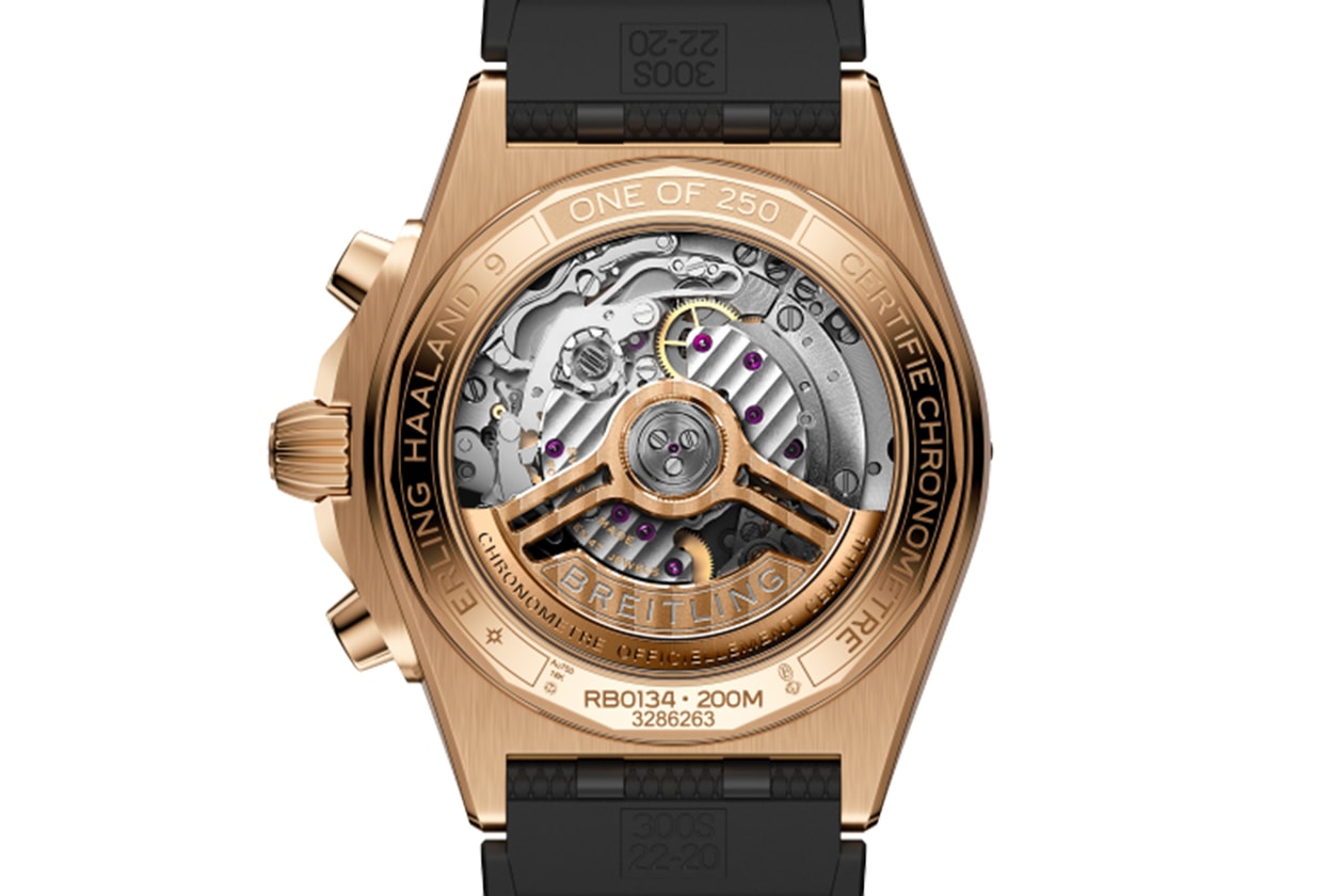 Erling Haaland 攜手 Breitling 推出全新隕石面盤 Chronomat 聯名錶款