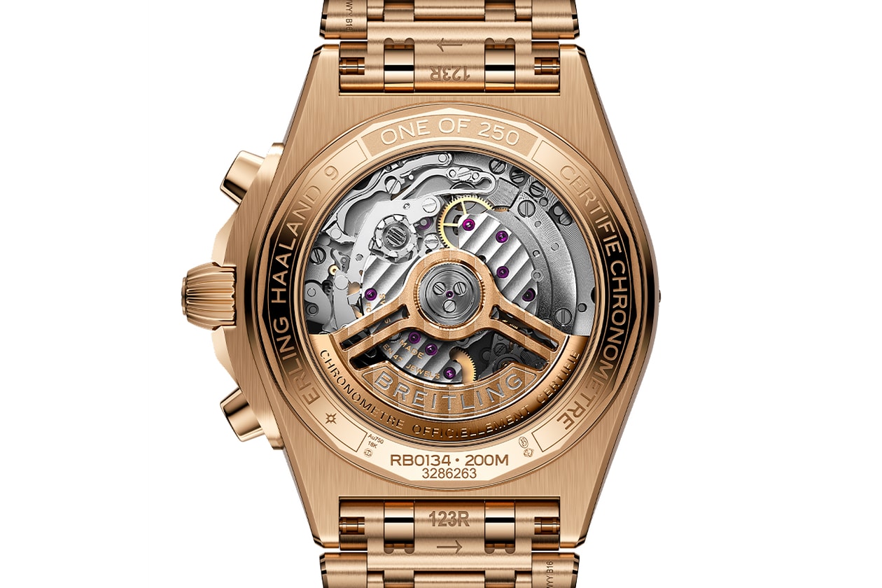 Erling Haaland 攜手 Breitling 推出全新隕石面盤 Chronomat 聯名錶款