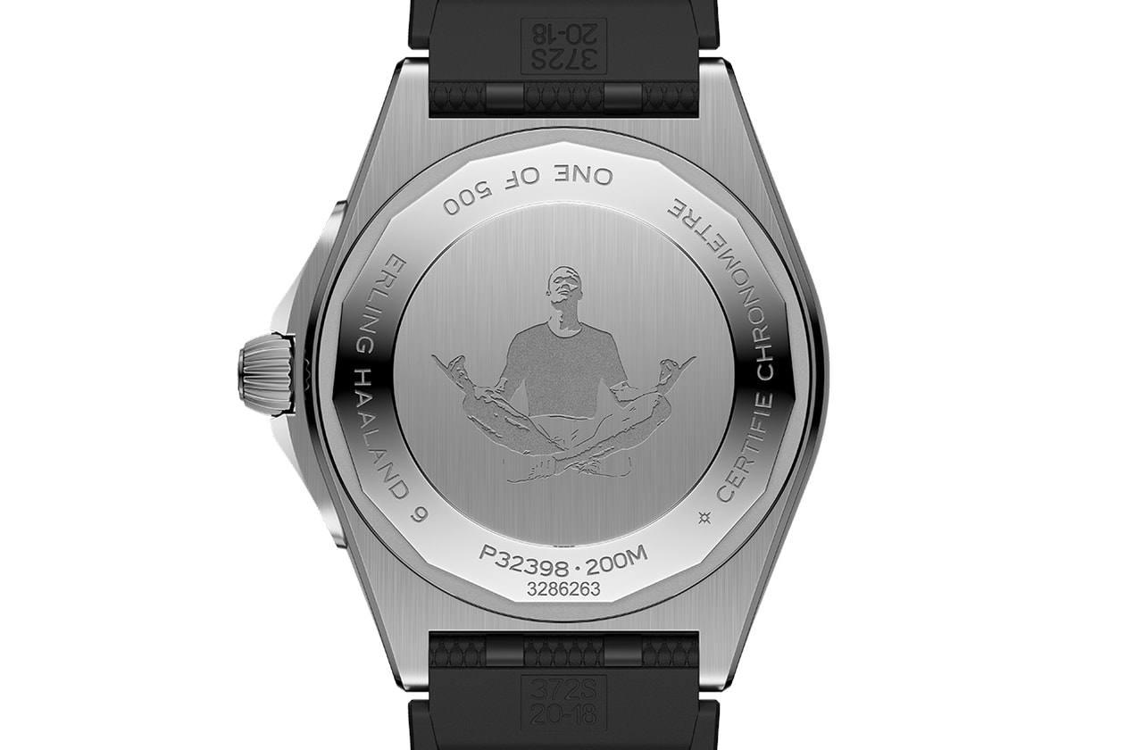 Erling Haaland 攜手 Breitling 推出全新隕石面盤 Chronomat 聯名錶款