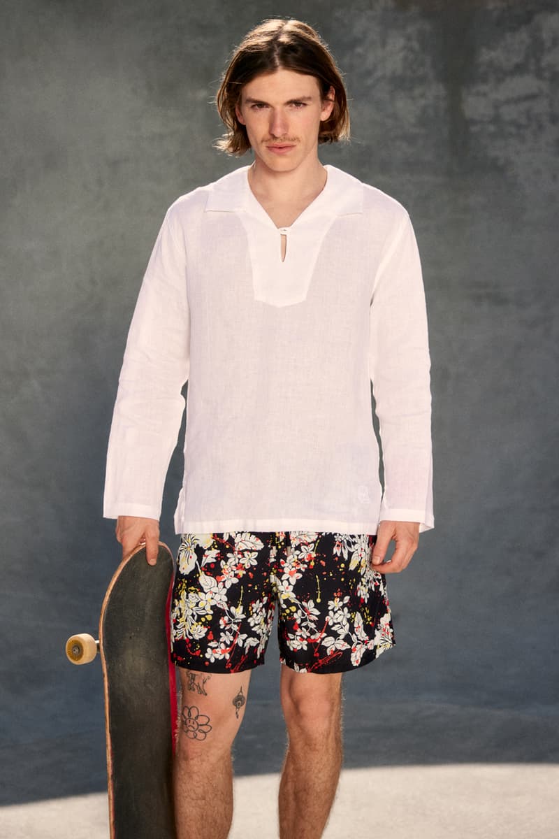 palm angels vilebrequin swimwear trunks shorts hawaiian pattern beach tropical camo paint street art palm tree icon motif logo 