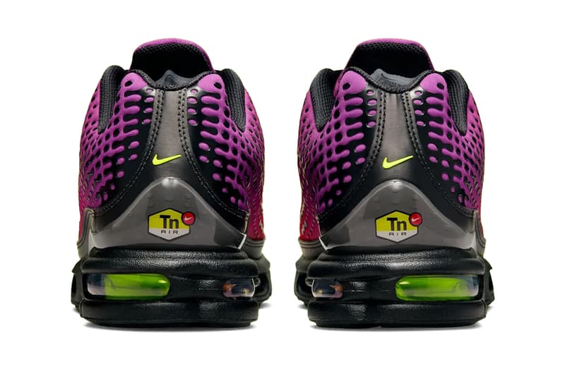 Nike Air Max Plus VII "Varsity Maize,"White/Black-Smoke Grey, Black/Cactus Flower/Smoke Grey HQ2197-100, HQ2197-800, HQ2197-700 Release Info
