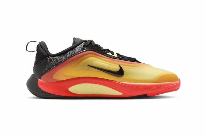 Official Look at the Nike A'One "All-Star" Black/Bright Crimson-Metallic Gold-University Gold HQ1728-001 aja wilson wnba las vegas aces