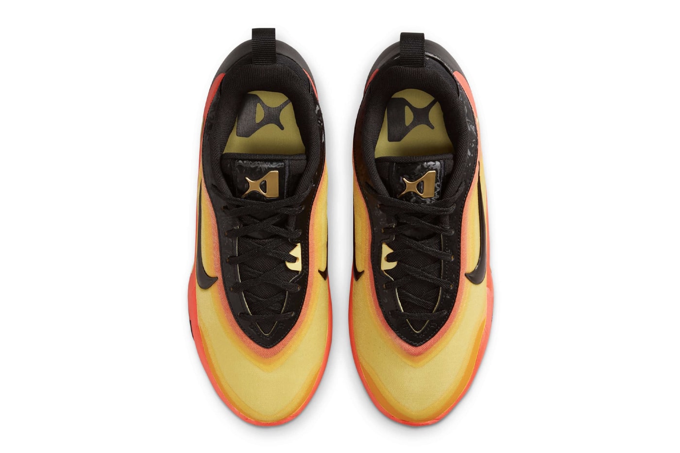 Official Look at the Nike A'One "All-Star" Black/Bright Crimson-Metallic Gold-University Gold HQ1728-001 aja wilson wnba las vegas aces