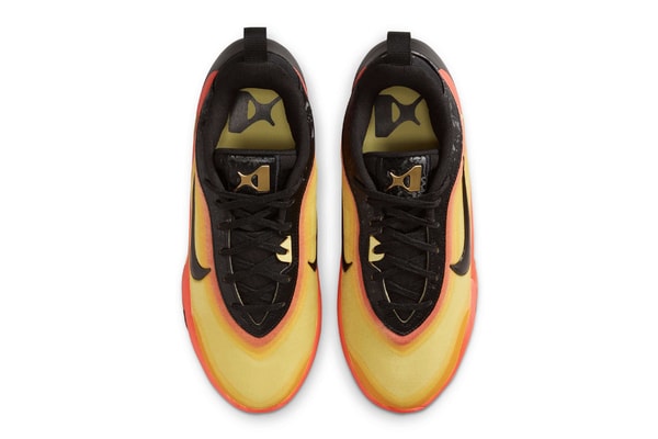 Official Look at the Nike A'One "All-Star" Black/Bright Crimson-Metallic Gold-University Gold HQ1728-001 aja wilson wnba las vegas aces