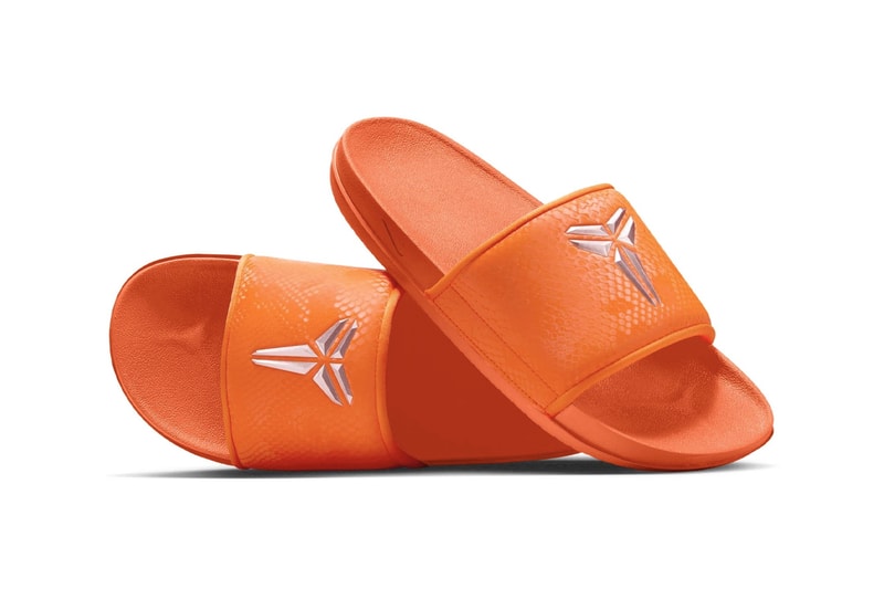 Nike Kobe Offcourt Slides "Safety Orange" release info total orange Safety Orange/Metallic Silver IF2870-800 kobe bryant black mamba 