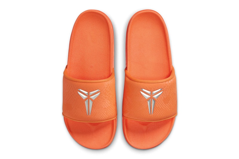 Nike Kobe Offcourt Slides "Safety Orange" release info total orange Safety Orange/Metallic Silver IF2870-800 kobe bryant black mamba 