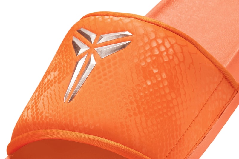 Nike Kobe Offcourt Slides "Safety Orange" release info total orange Safety Orange/Metallic Silver IF2870-800 kobe bryant black mamba 