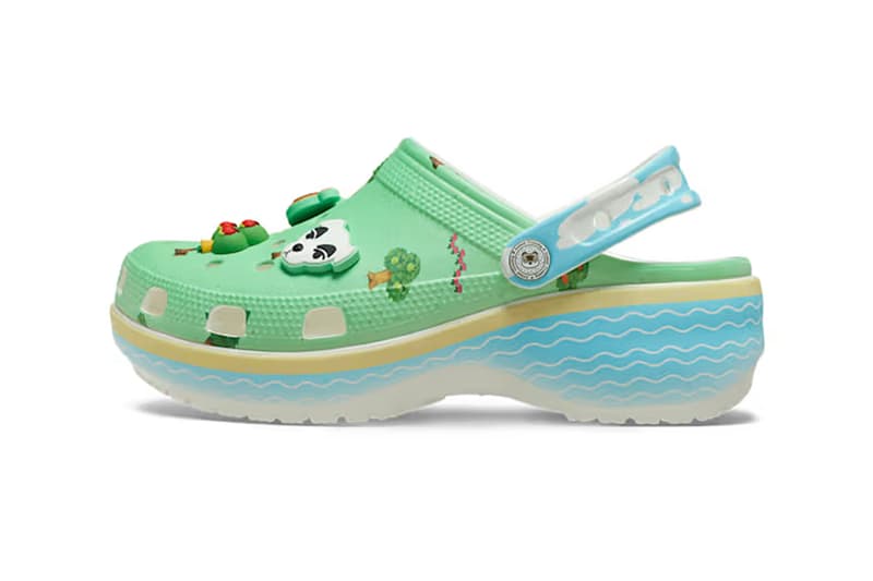 Animal Crossing Crocs platform clog 210101-90H Release Info 